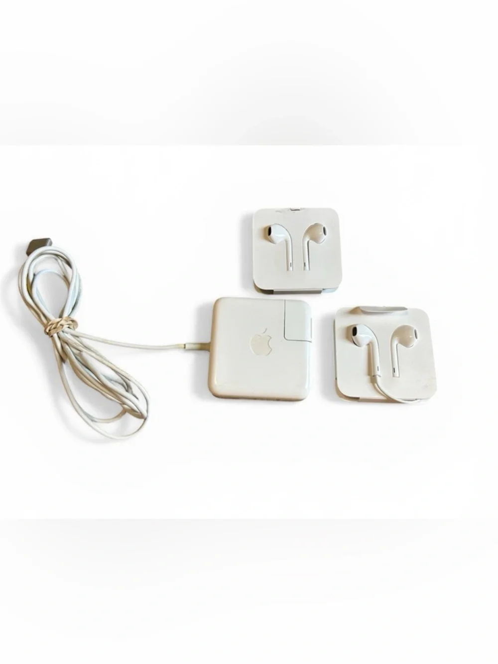 Apple EarPods Lightning + MagSafe 2 Charger A1436 & Adapter OEM Bundle